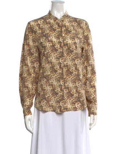 Pre-owned Isabel Marant Silk Printed Blouse In Multicolor