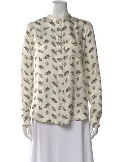 Pre-owned Isabel Marant Silk Printed Blouse In Neutral
