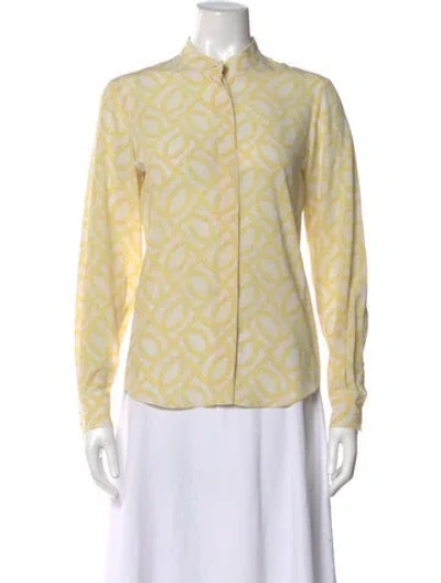 Pre-owned Isabel Marant Silk Printed Blouse In Neutral