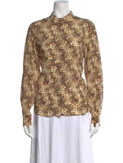 Pre-owned Isabel Marant Silk Printed Blouse W/ Tags In Multi