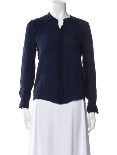 Pre-owned Isabel Marant Silk Printed Button-up Top In Multi