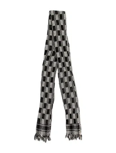 Pre-owned Isabel Marant Silk Printed Scarf In Black