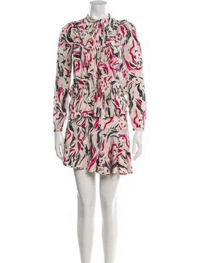 Pre-owned Isabel Marant Silk Printed Skirt Set In Neutral