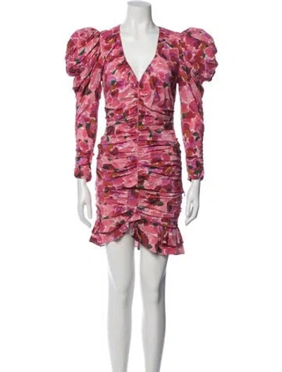Pre-owned Isabel Marant Silk Printed Skirt Set In Pink
