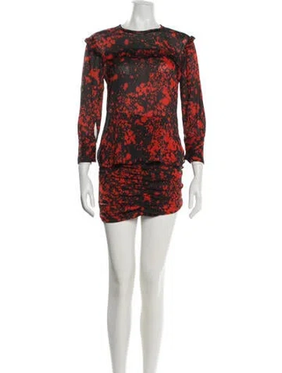 Pre-owned Isabel Marant Silk Printed Skirt Set In Red