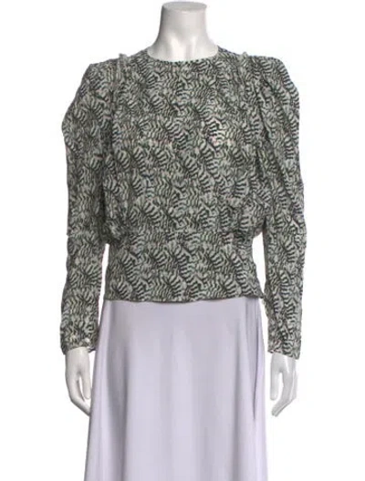 Pre-owned Isabel Marant Silk Printed Top W/ Tags In Multicolor