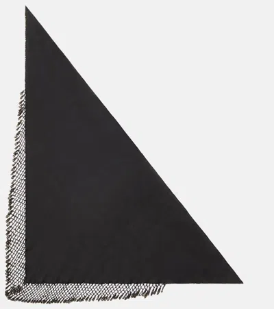 Isabel Marant Silk Scarf In Black