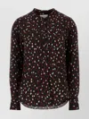 Isabel Marant Rusak Polka Dot Silk-blend Blouse In Black