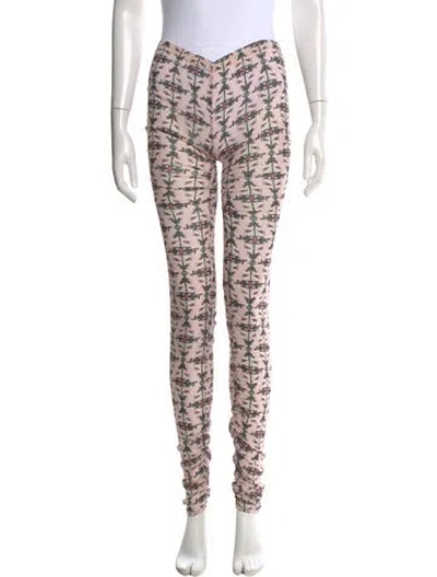 Pre-owned Isabel Marant Silk Skinny Leg Pants In Pink