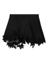 Isabel Marant Reana Lace-trimmed Skirt In Black