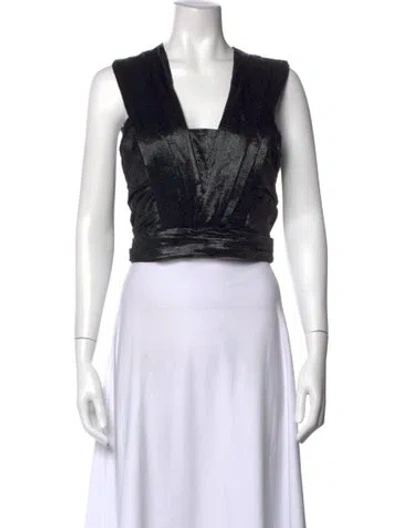 Pre-owned Isabel Marant Silk V-neck Top In Multi