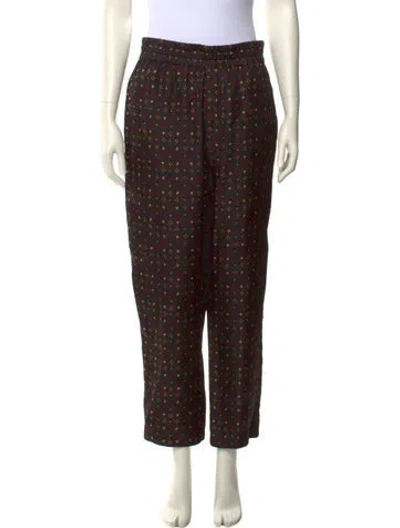 Pre-owned Isabel Marant Silk Wide Leg Pants In Orange