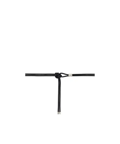 Isabel Marant Silva Knotted Belt In Black