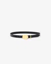 Isabel Marant Silvana Belt In Black And Gold