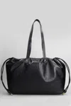 Isabel Marant Silven Ew Tote In Black Leather In Black