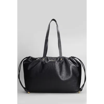 Isabel Marant Silven Ew Tote In Black Leather
