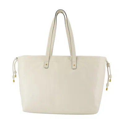 ISABEL MARANT ISABEL MARANT SILVEN GB SHOULDER BAG - LEATHER - WHITE