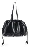 Isabel Marant Silven Leather East/west Tote In Black