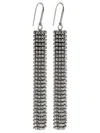 Isabel Marant Dangling Rhinestone Drop Earrings In Silver