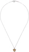 Isabel Marant Silver Cheerful Necklace In Nlsi