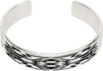 Isabel Marant Silver Engraved Bracelet In 08si