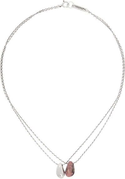Isabel Marant Silver Imala Necklace In Metallic