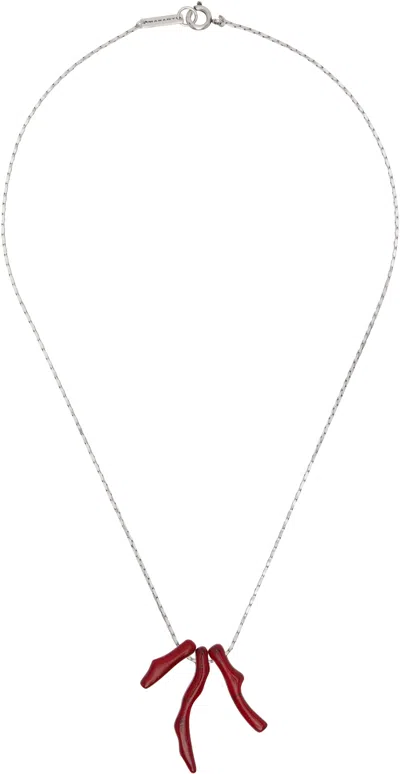 Isabel Marant Silver Jolan Necklace In Rdsi