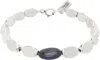 Isabel Marant Silver Leotie Bracelet In Navy/silver