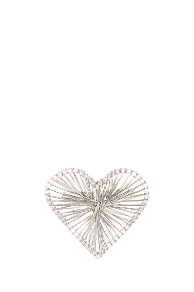 ISABEL MARANT SPILLA IN METALLO ARGENTO  DONNA
