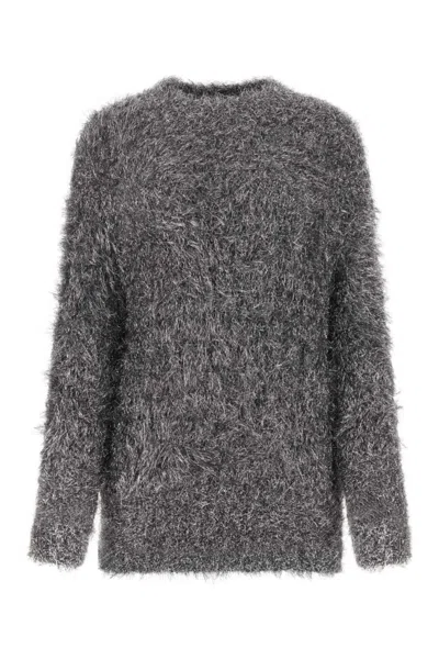 ISABEL MARANT SILVER NYLON BLEND WAYNE SWEATER