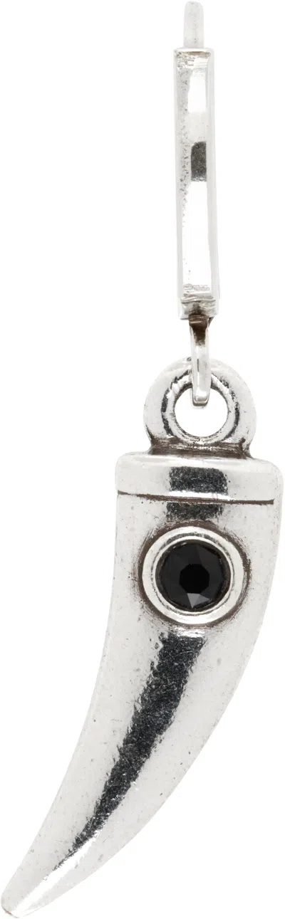 Isabel Marant Silver Other Side Single Earring In Metallic