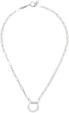 Isabel Marant Silver Ring Necklace In 08si Silver