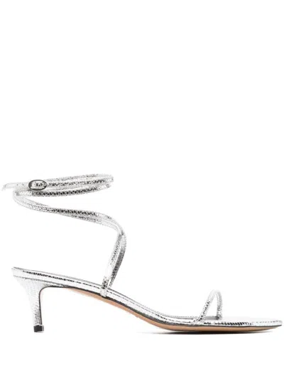 ISABEL MARANT SILVER SILVER ARIDEE HEEL