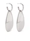 Isabel Marant Silver Teardrop Earrings In Metallic