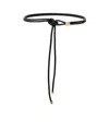 Isabel Marant Adjustable Knot Detail Belt With Metal Tips In Black
