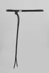 Isabel Marant Adjustable Knot Detail Belt With Metal Tips In Black