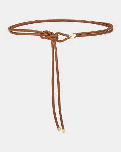 Isabel Marant Silvia Tied Leather Belt In Pink