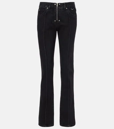 Isabel Marant Silviana Mid-rise Slim Jeans In Black