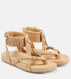 Isabel Marant Silya Studded Leather Sandals In Beige