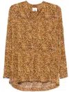 Isabel Marant Sima Blouse In Brown