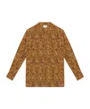 Isabel Marant Sima Printed Silk Blouse In Brown