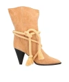 Isabel Marant Simple Canvas Ankle Boots In Brown