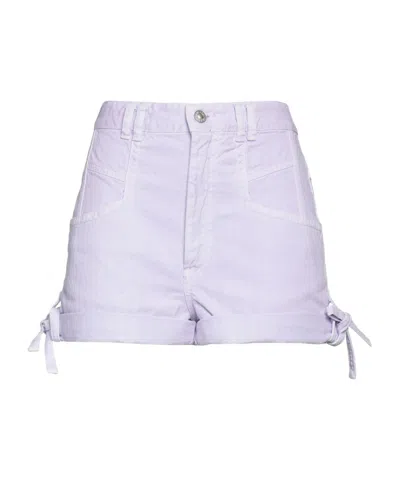 Isabel Marant Simple Denim Shorts In Purple