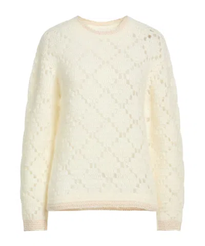 Isabel Marant Simple Solid-color Knitted Sweater In Neutral