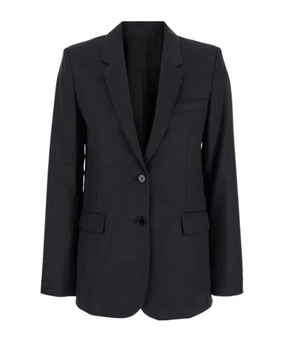 ISABEL MARANT ISABEL MARANT LESANDRE SINGLE-BREASTED INTERWOVEN BLAZER