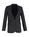 Isabel Marant Single-breasted Blazer In Black Wool In Black