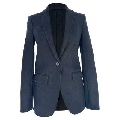Pre-owned Isabel Marant Single Breasted Blazer In Black Wool In Blue