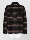 Isabel Marant Plaid Structured Collar Wool-blend Jacket In Multi