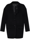 Isabel Marant Campbelle Single-breasted Coat In Black