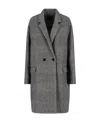 Isabel Marant Single-breasted Wool Coat In Gray